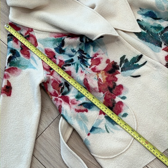 NWT Anthropologie Sleeping on Snow Winter Blossom Wool Jacket - Picture 9 of 14